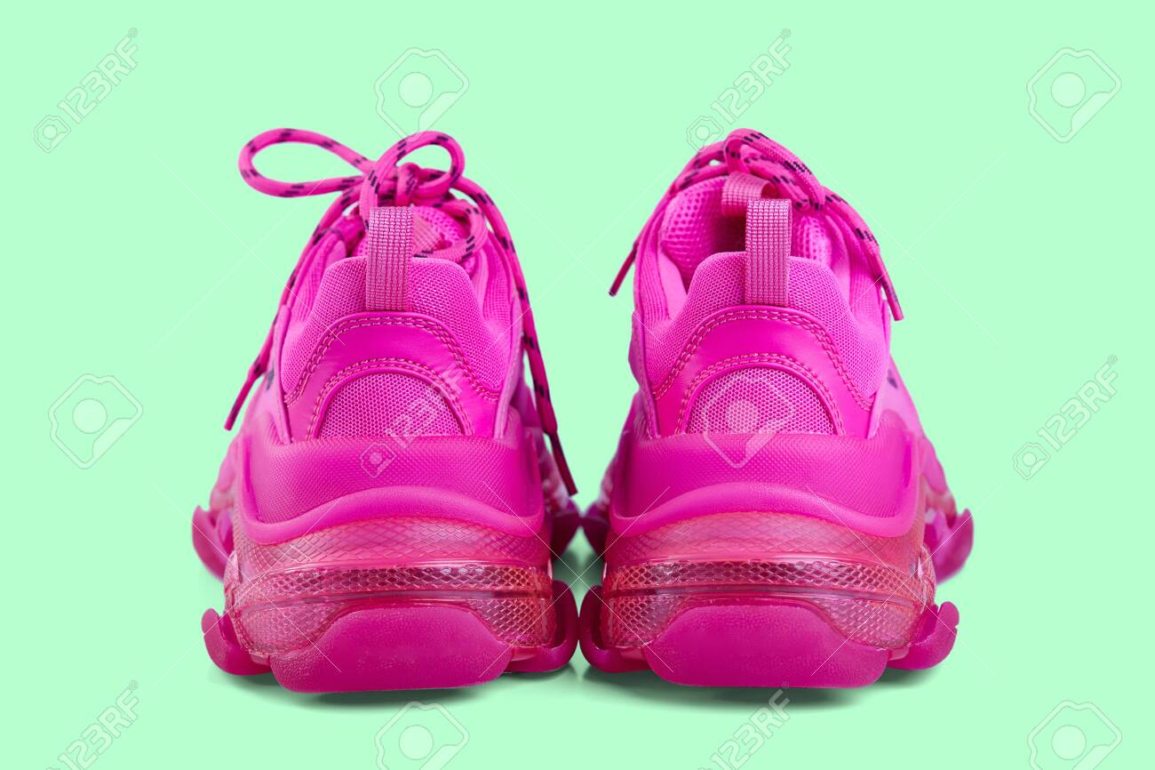 fuchsia sneakers