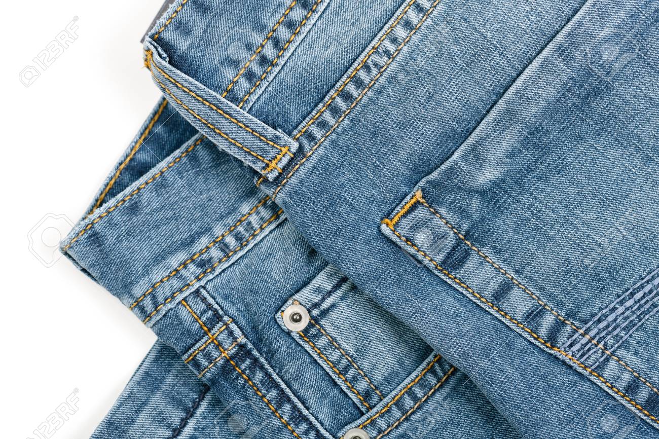 Freigestellt Bild Von Blue Jeans Auf Weißem Hintergrund Lizenzfreie Fotos,  Bilder Und Stock Fotografie. Image 17785033.