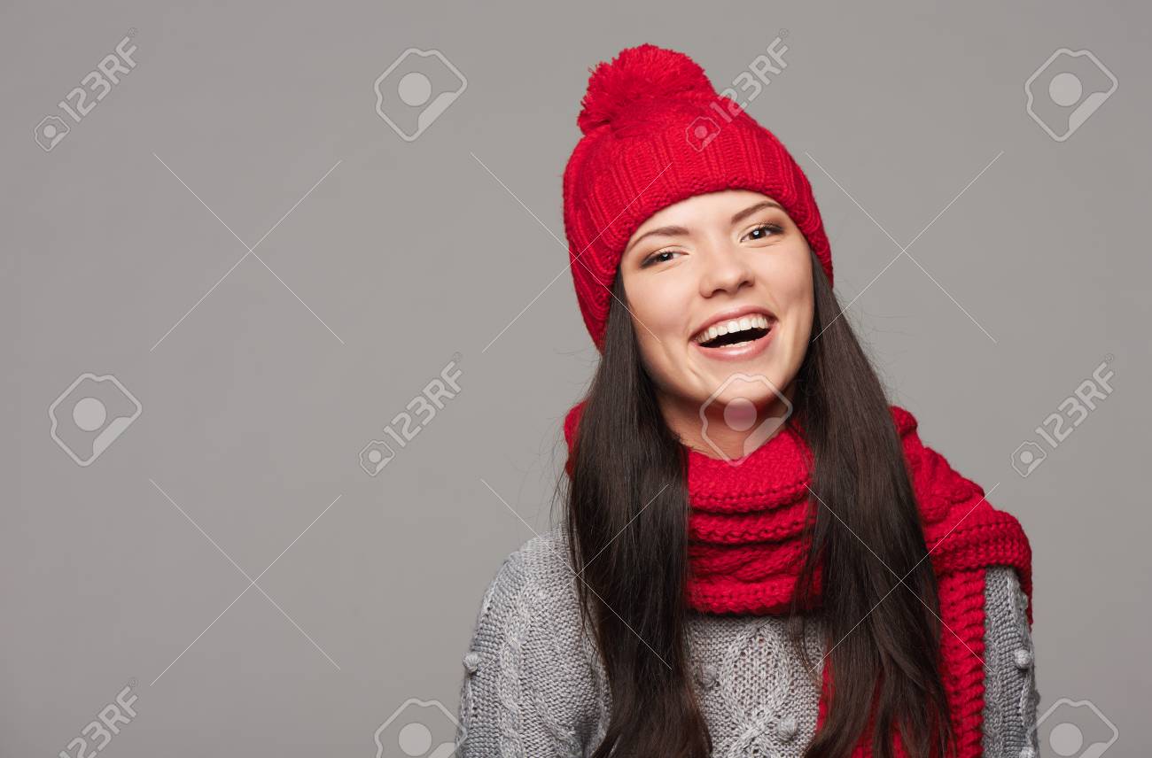 womens red winter hat