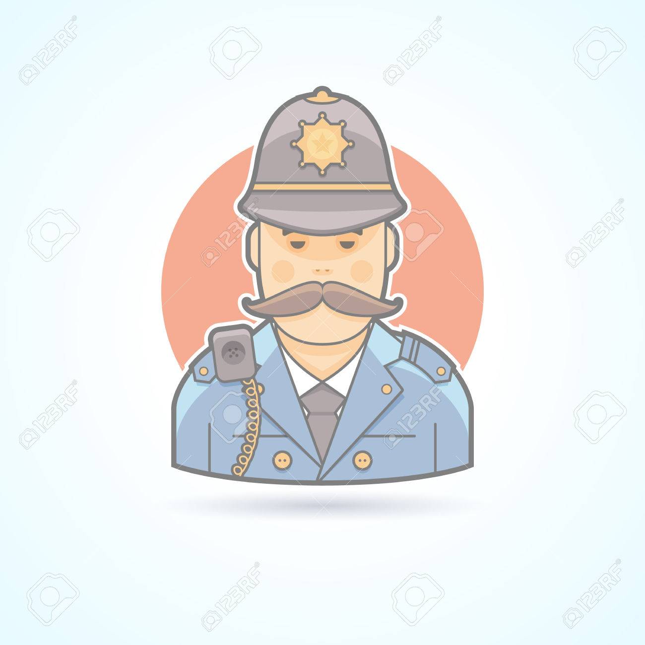 英語の警官 イギリス警官アイコン アバターと人のイラスト フラット色のスタイルを説明しました のイラスト素材 ベクタ Image 英語の警官 イギリス警官アイコン アバターと人のイラスト フラット色のスタイルを説明しました のイラスト素材 ベクタ Image