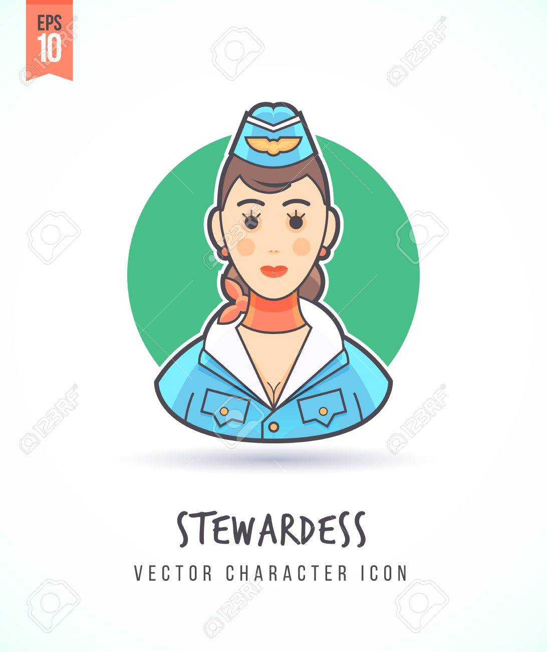 stewardess airhostess hostess girl in aviation uniform people hostess occupation