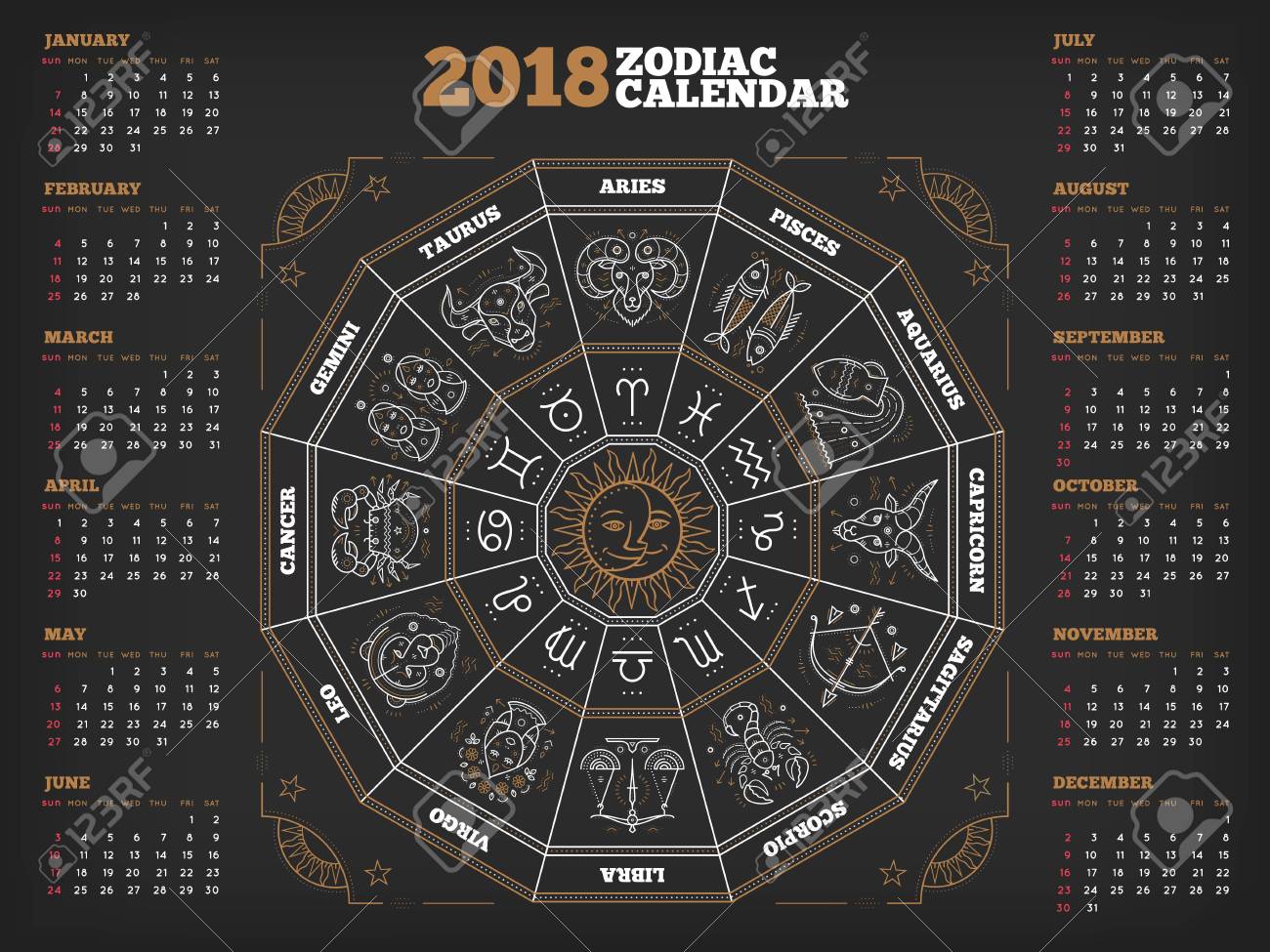 干支円 18 年カレンダー ポスター ベクトル図 の写真素材 画像素材 Image 干支円 18 年カレンダー ポスター ベクトル図 の写真素材 画像素材 Image
