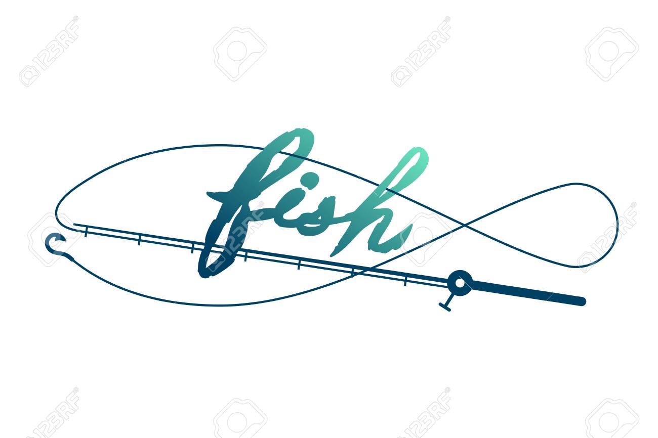 Download Fish Shape Made From Fishing Rod Frame Logo Icon Set Design Royalty Free Cliparts Vectors And Stock Illustration Image 103235405