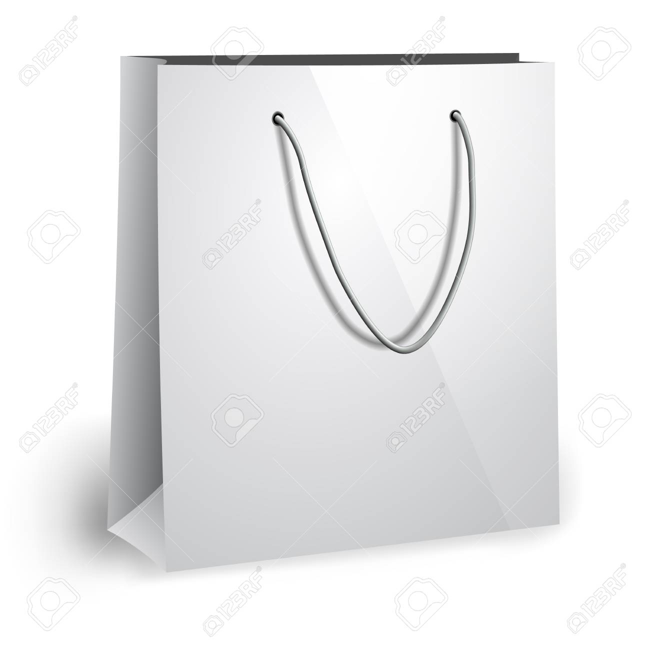 Blank Paper Bag Template. Shopping Bag, Photo Realistic Template. Royalty  Free SVG, Cliparts, Vectors, and Stock Illustration. Image 31416924., image size:1300x1300