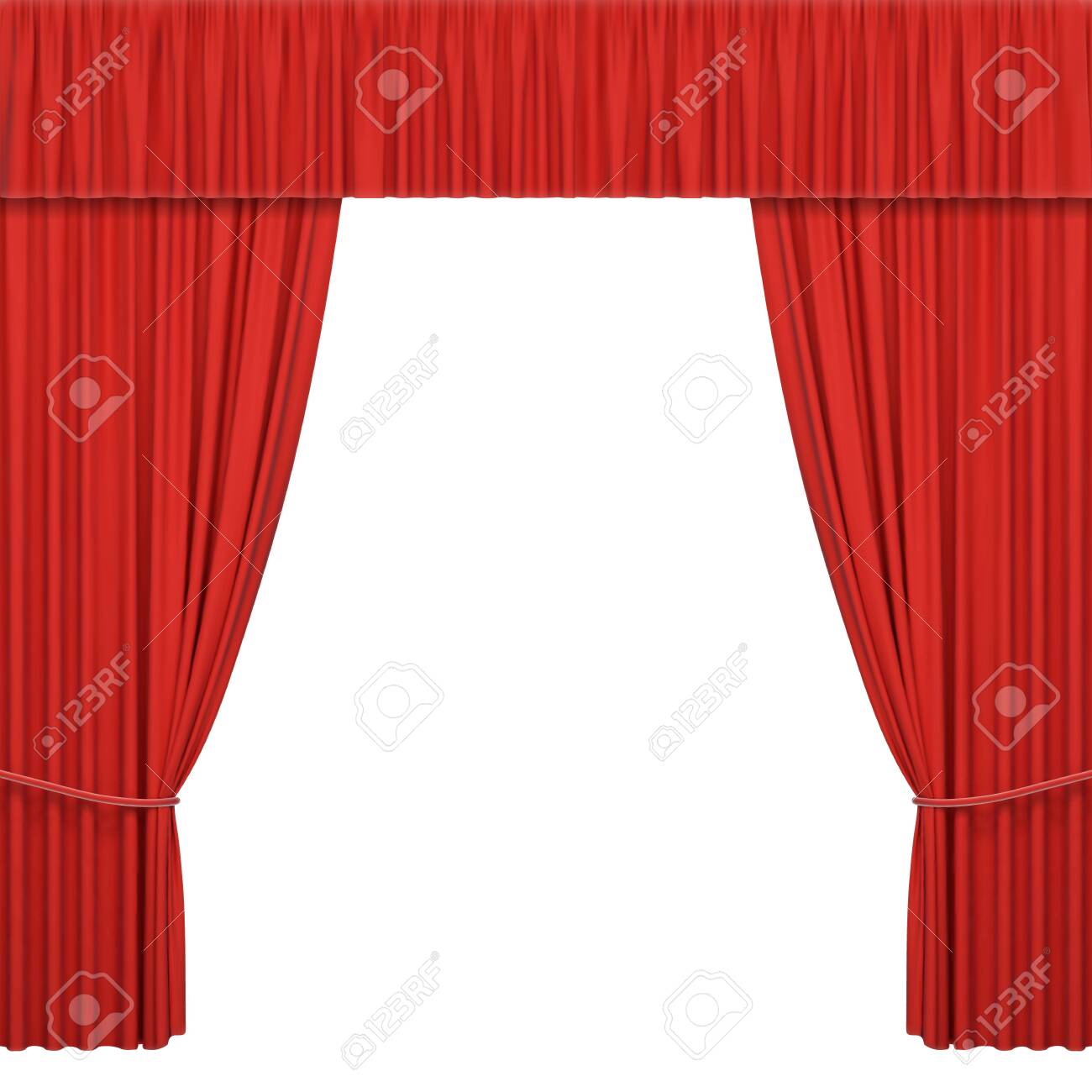 Red Open Stage Curtains Background Isolated On White Royalty Free SVG,  Cliparts, Vectors, And Stock Illustration. Image 139453706.
