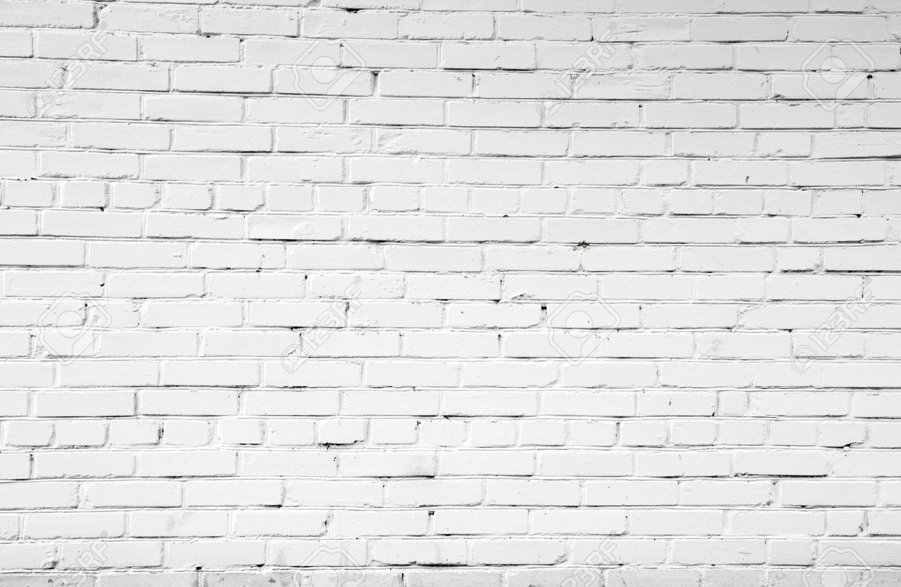 White Brick Wall For Background Or Texture Stock Photo Picture And Royalty Free Image Image