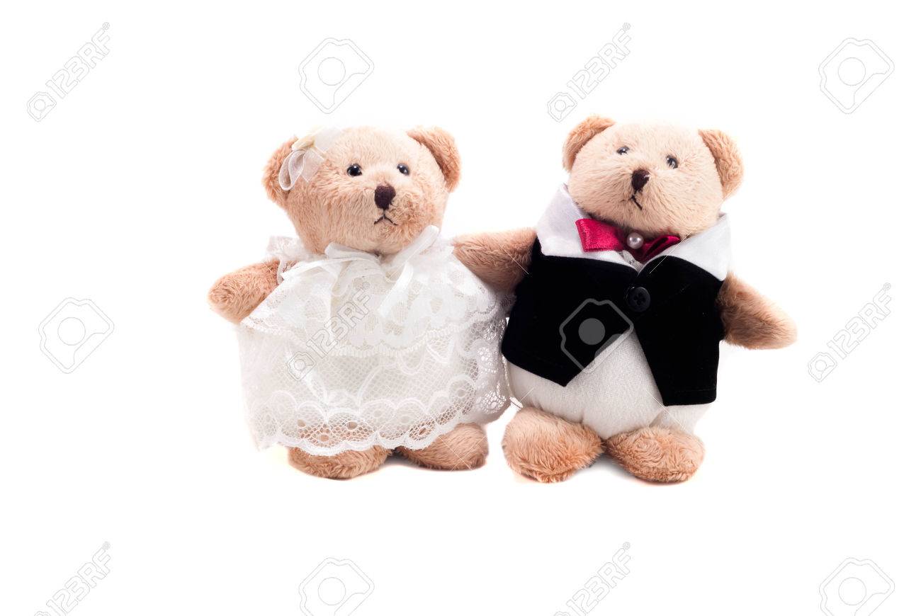 wedding dress teddy bear