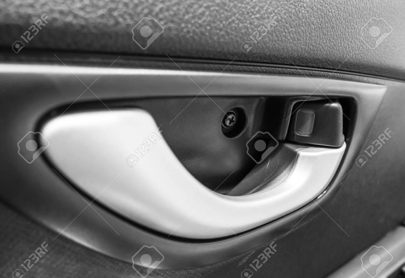 Car Door Handle Closeup , Car Door Inside With Door Handle. Stock ... Car Door Handle Closeup , Car Door Inside With Door Handle. Stock ...