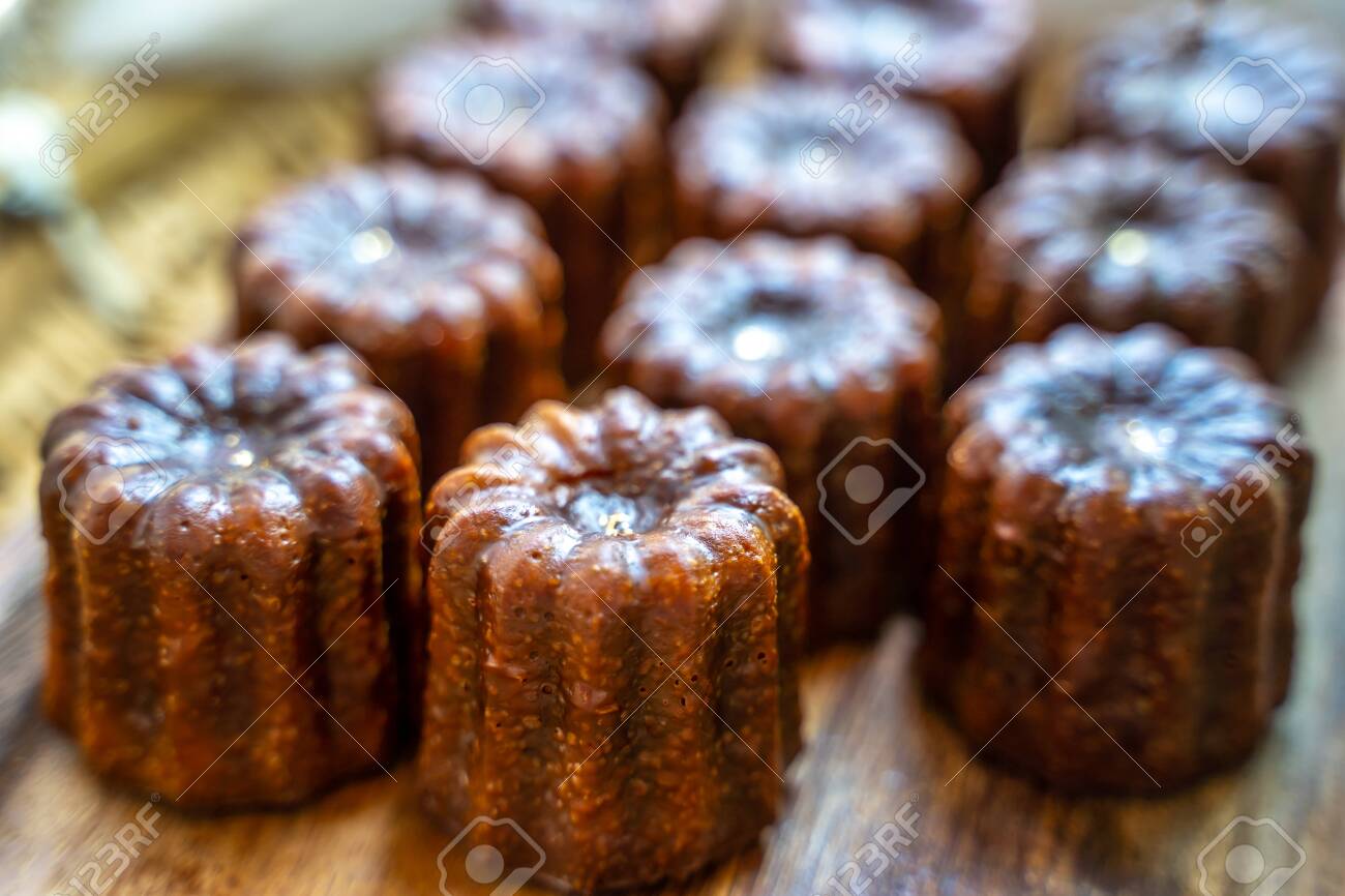 Caneles De Bordeaux Is A Small Pastry With Rum And Vanilla Traditional Stock Photo Picture And Royalty Free Image Image 119702558