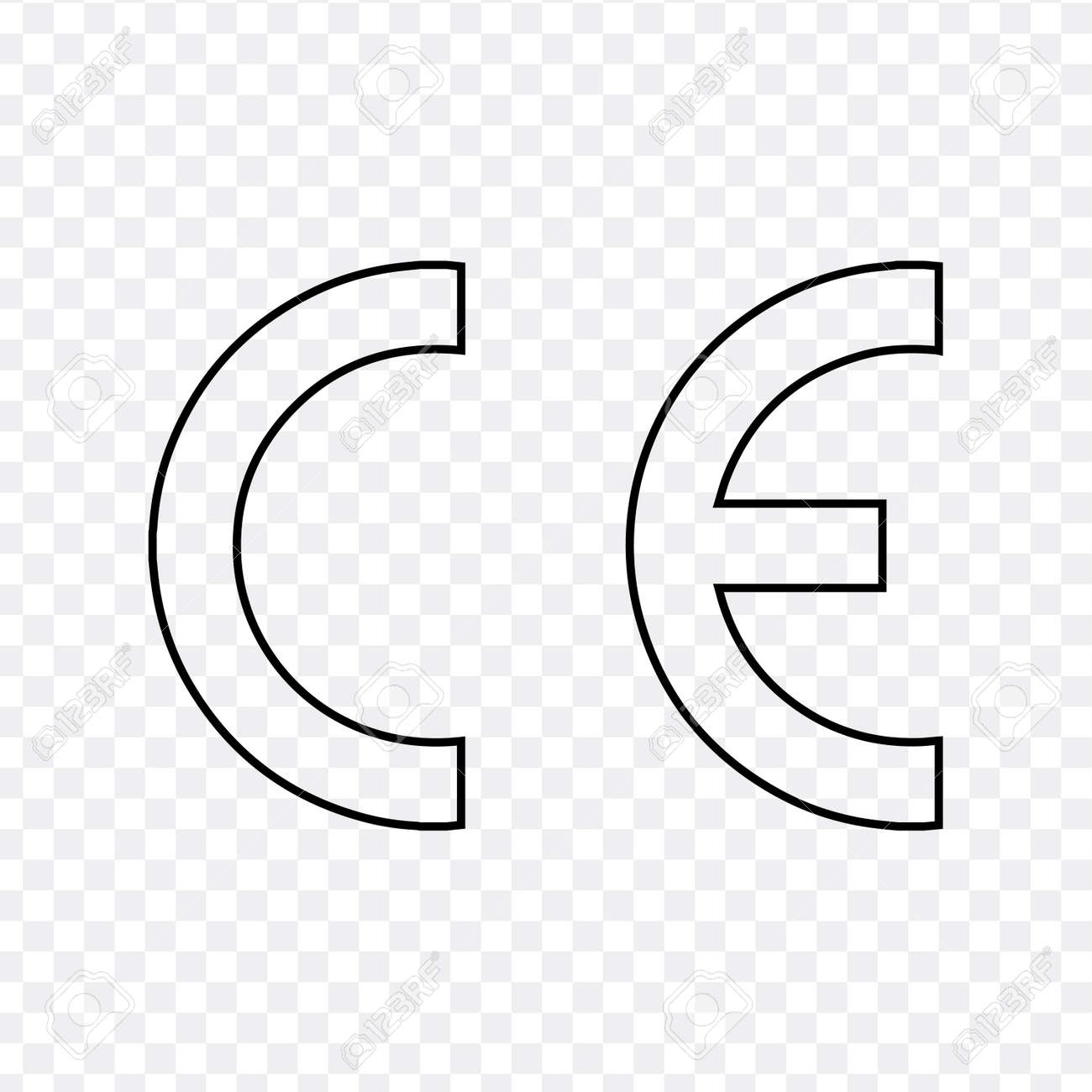 CE Mark. CE Symbol Isolated On White Background. European Conformity  Certification Mark Royalty Free SVG, Cliparts, Vectors, and Stock  Illustration. Image 185580462., image size:1300x1300