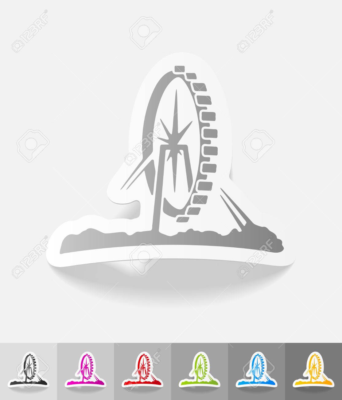 singapore flyer paper sticker with shadow vector illustration singapore flyer logo