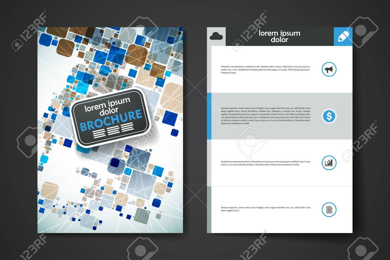 set of brochure poster templates in abstract background style