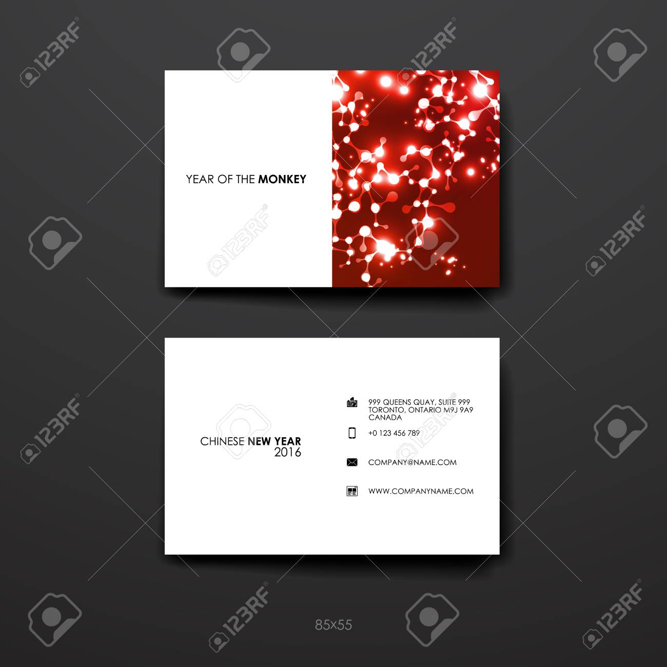 new year business card