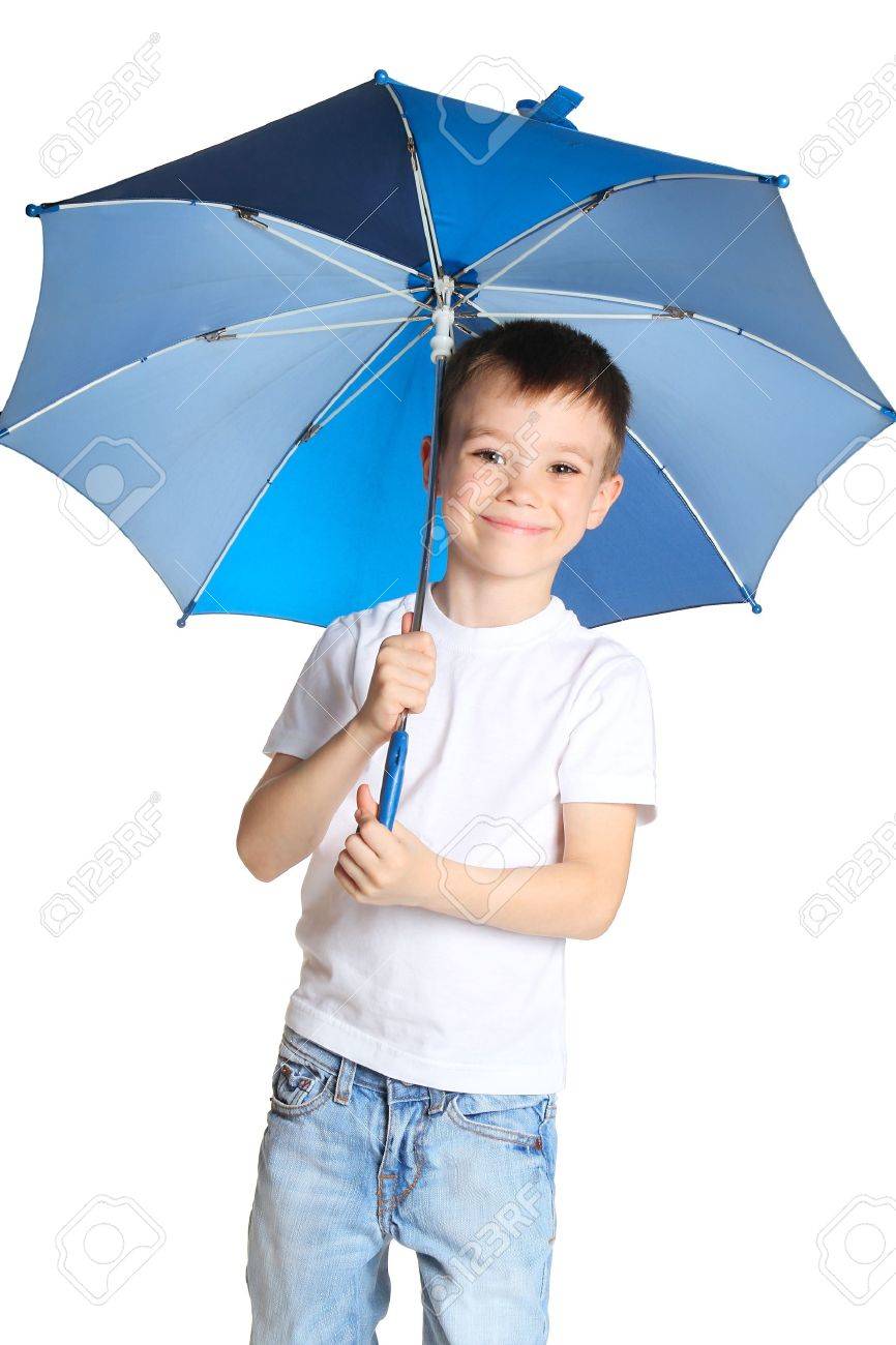 boy with umbrella stock photo picture and royalty free image image