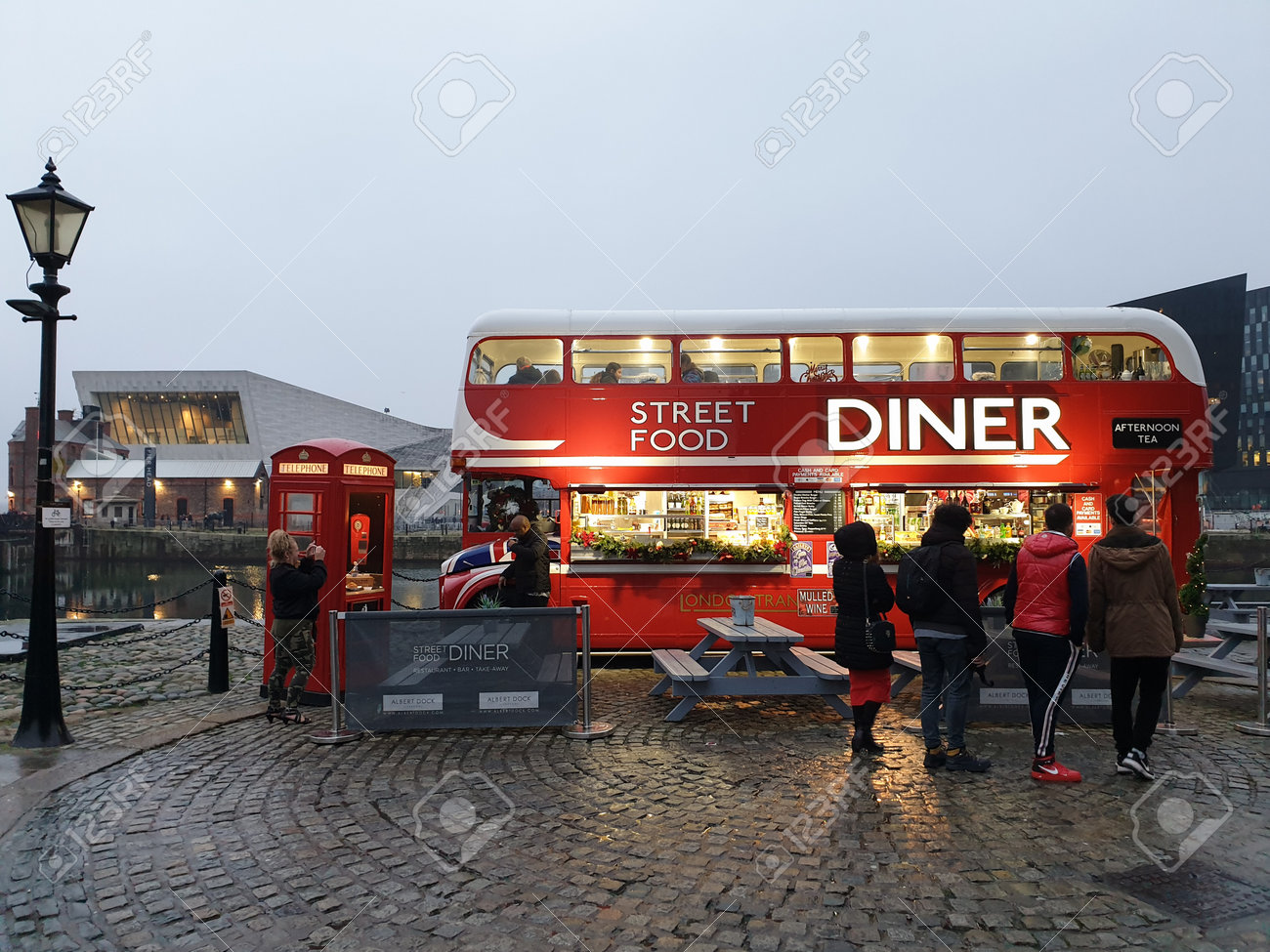 Liverpool, United Kingdom - November 24, 2019: Street Food Diner ...