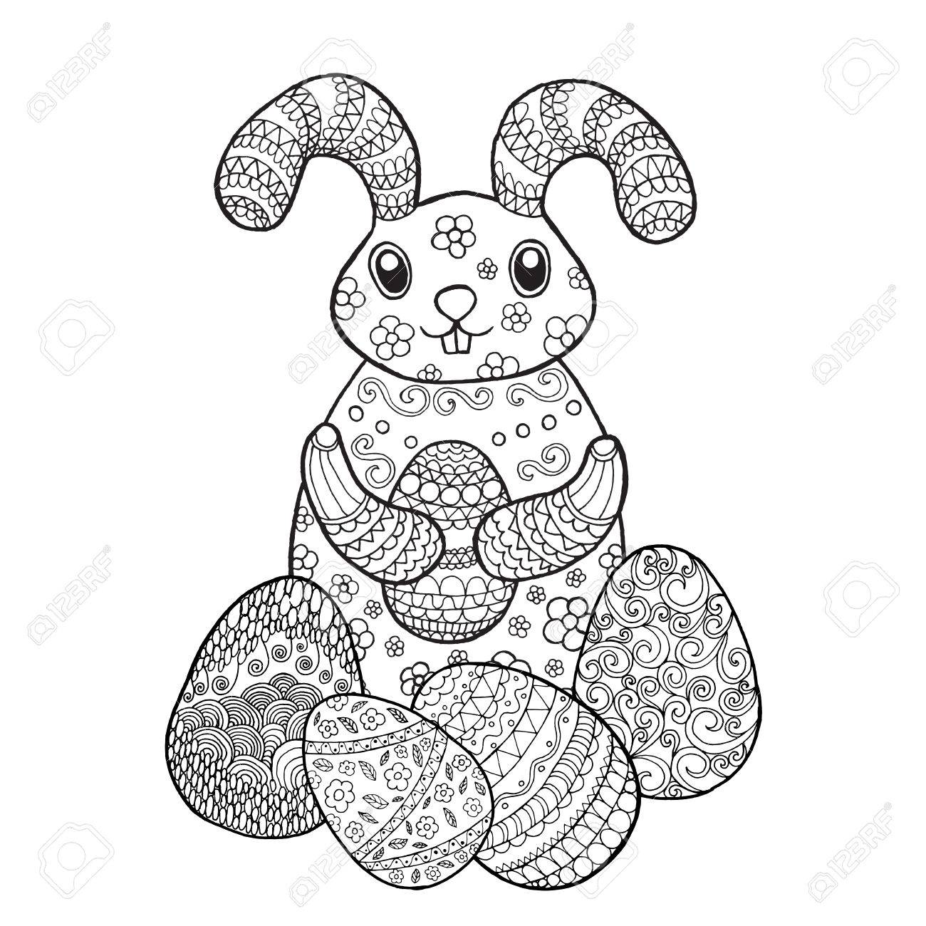 Coloriage Lapin De Paques Clip Art Libres De Droits Vecteurs Et Illustration Image 71536001 Coloriage Lapin De Paques Clip Art Libres De Droits Vecteurs Et Illustration Image 71536001