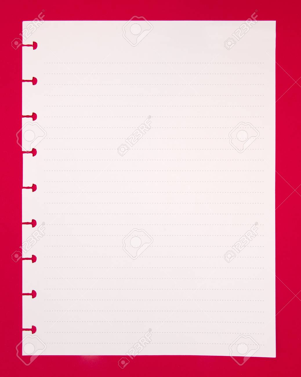 a piece of blank notebook paper stock photo picture and royalty