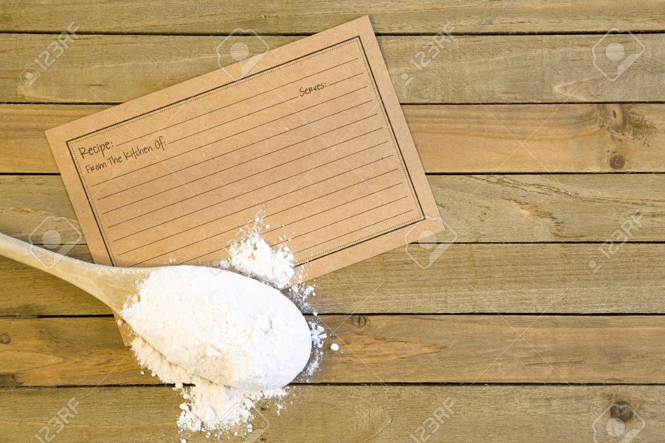 baking background with customizable recipe card stock photo picture recipe card background