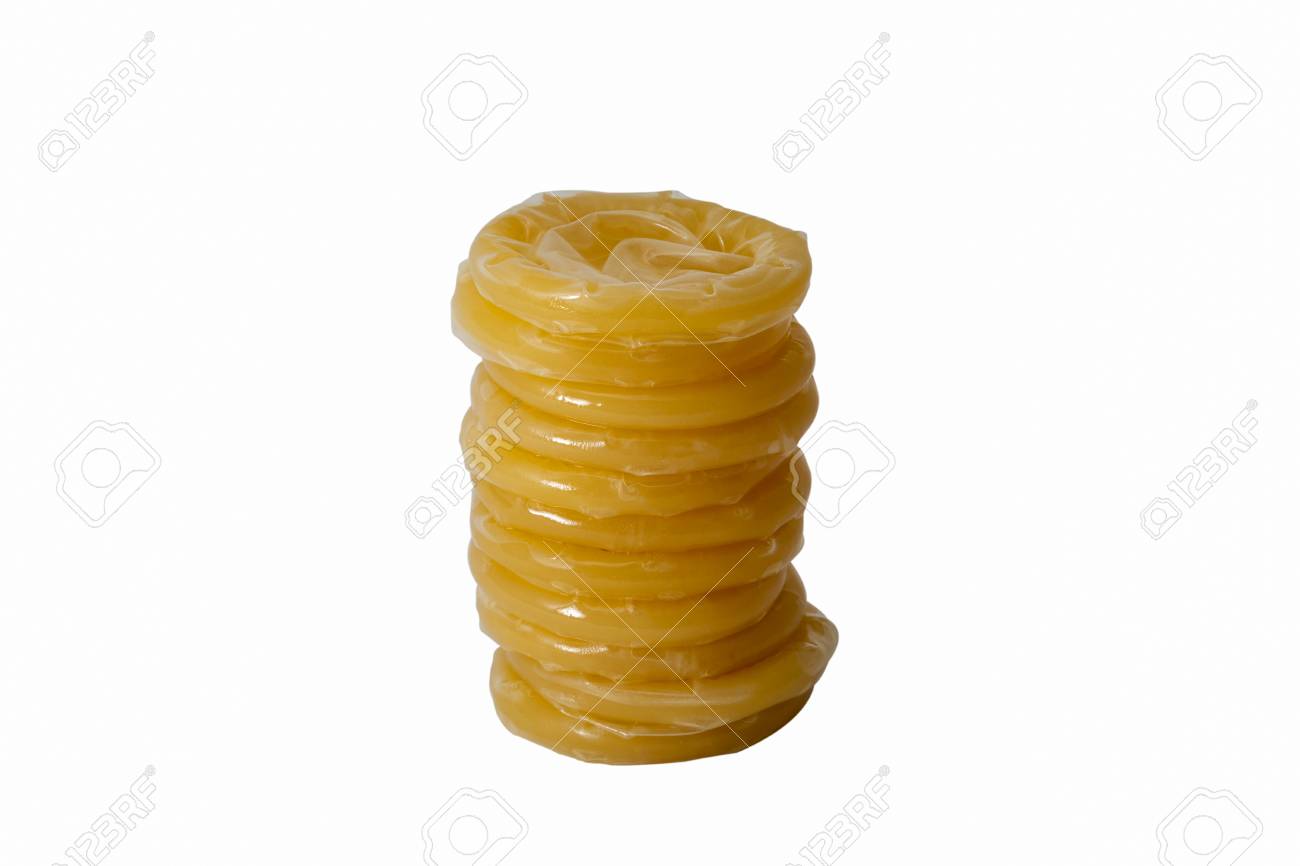 Rolled Latex Condoms Stacked Small Turret Closeup Isolated On ... Rolled Latex Condoms Stacked Small Turret Closeup Isolated On ...