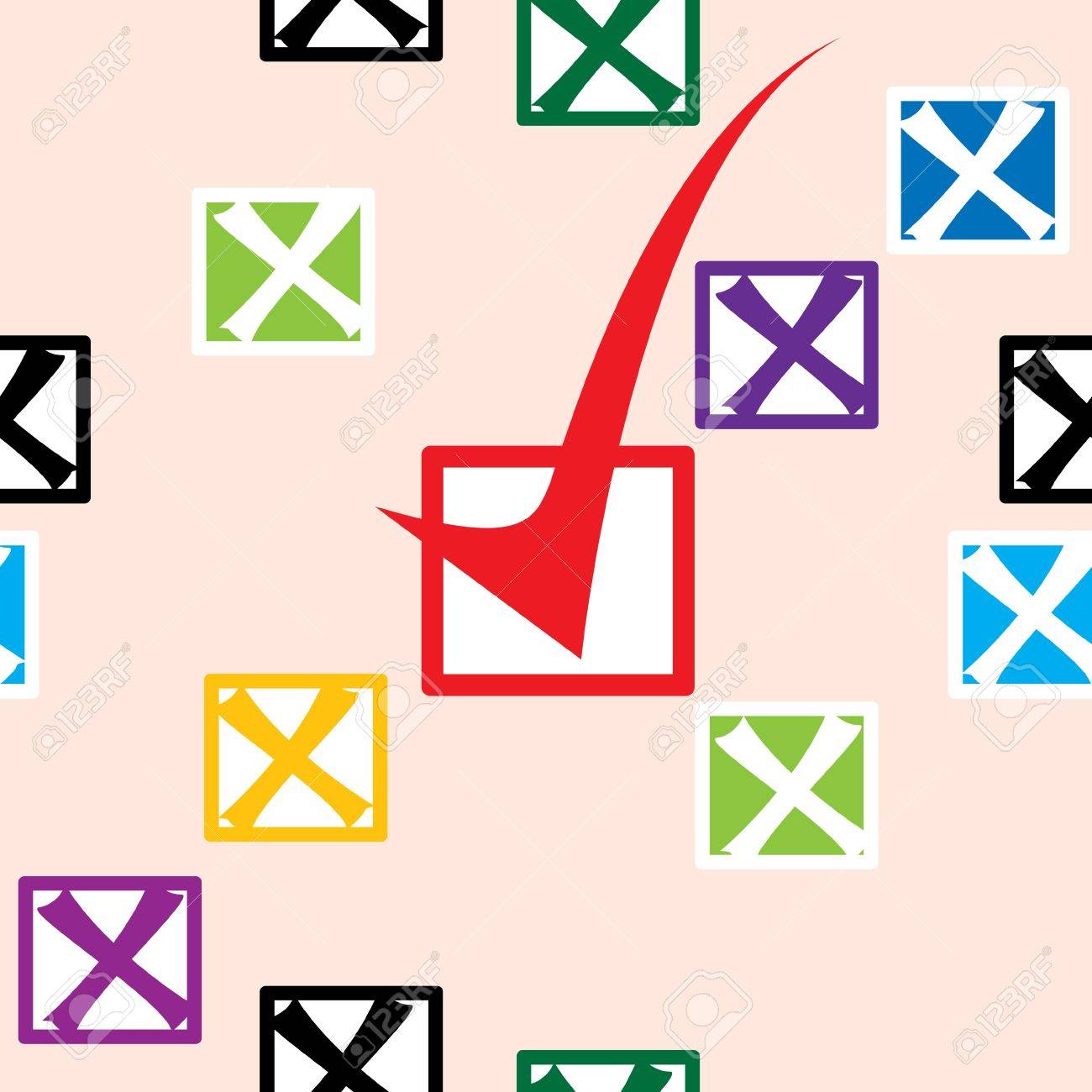 seamless background with the sign of the voting - 12319662 seamless background with the sign of the voting - 12319662