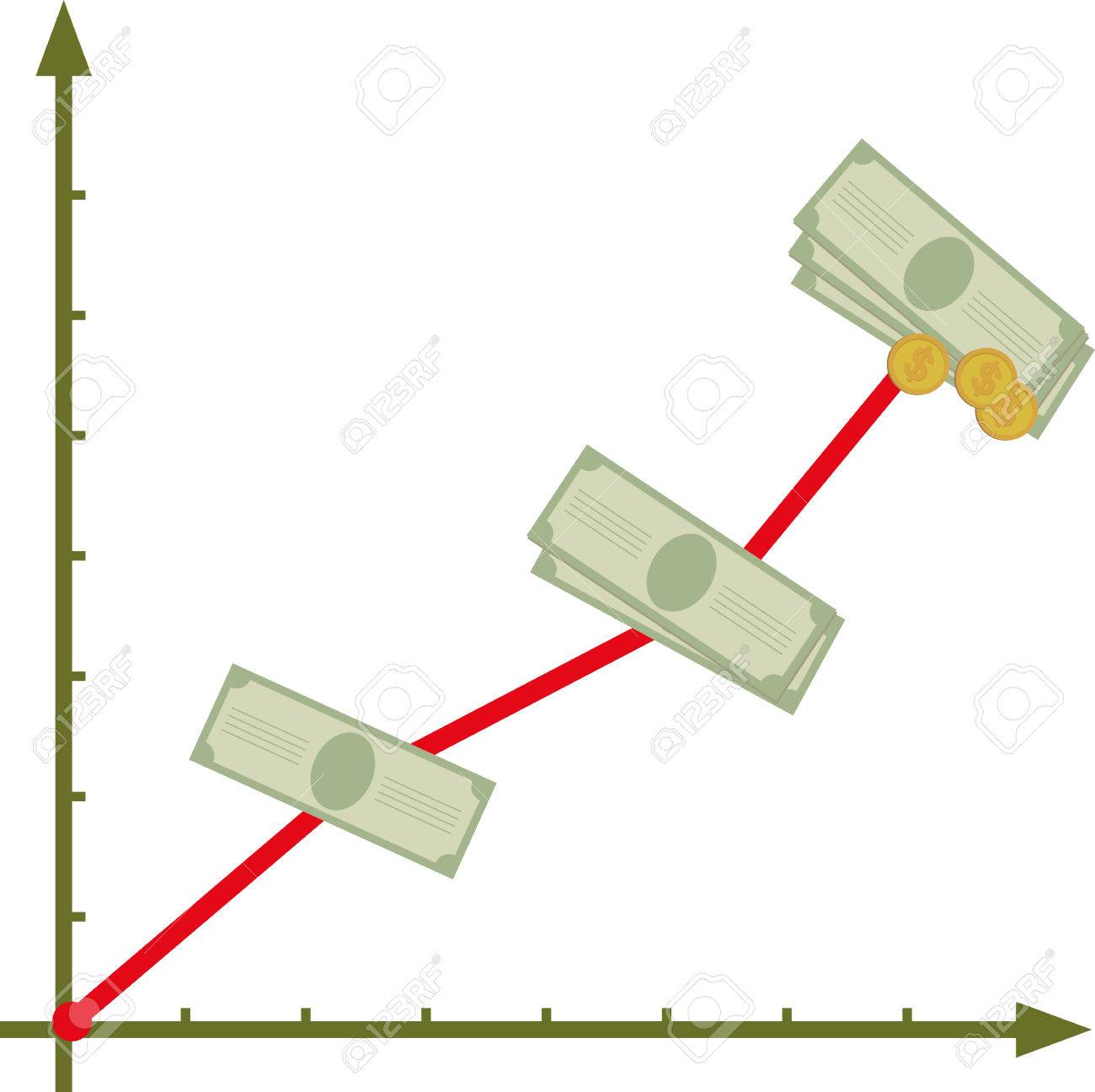 Financial graph with rising incomes - 34362891 Financial graph with rising incomes - 34362891
