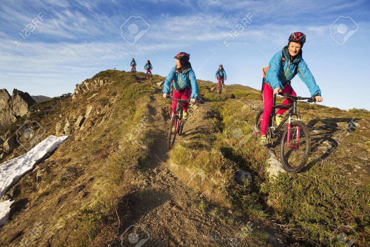 Montenegro Ridge Ukraine Of Rock And Snow Spring Extreme Climber Stock Photo Picture And Royalty Free Image Image