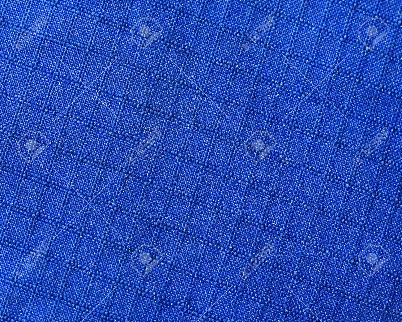 青いリップ ストップ生地をクローズ アップの背景 の写真素材 画像素材 Image