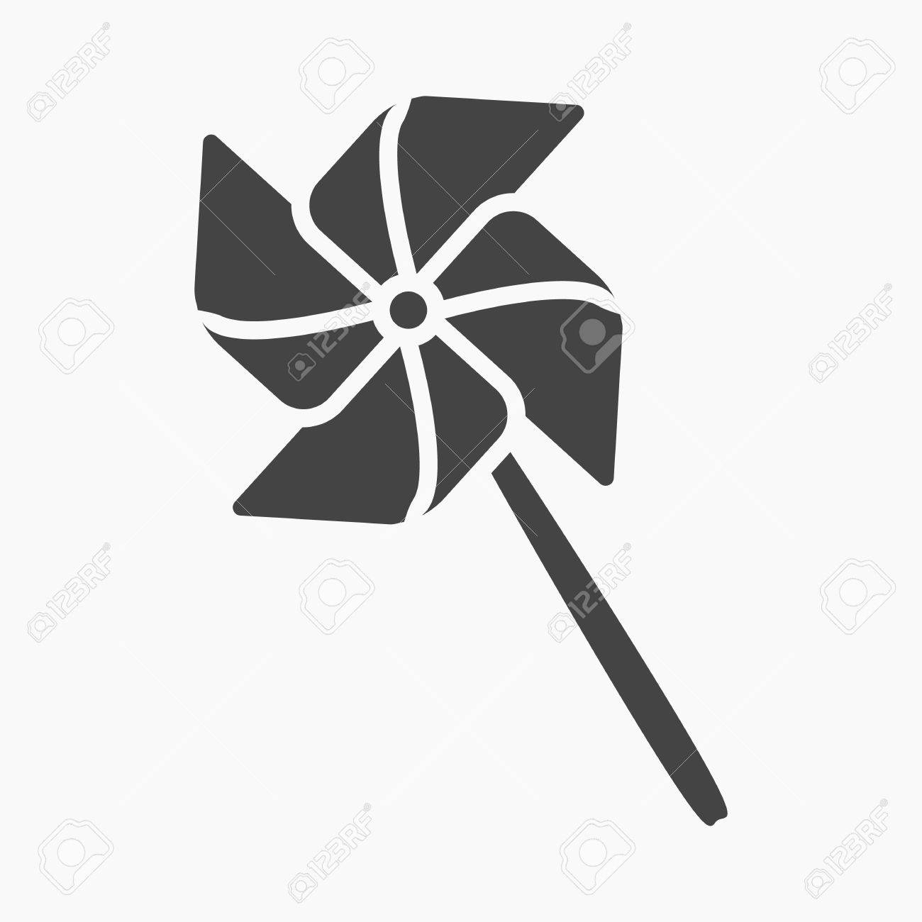 グッズ黒風車アイコン Web や携帯電話のイラスト のイラスト素材 ベクタ Image