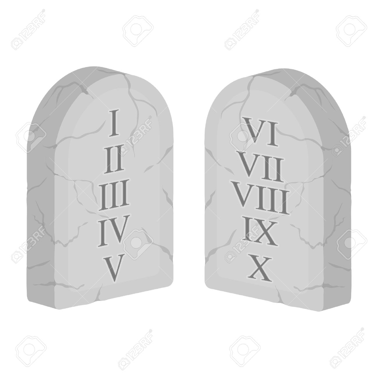 Ten Commandments icon in cartoon style isolated on white background. Religion symbol vector illustration. - 63195732 Ten Commandments icon in cartoon style isolated on white background. Religion symbol vector illustration. - 63195732