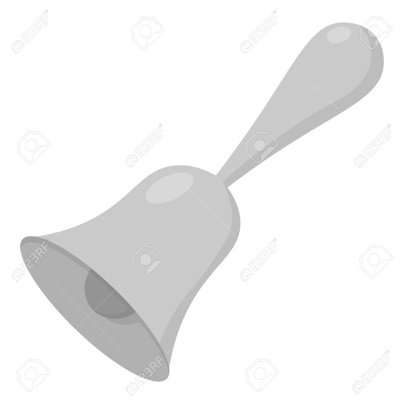 ベルのアイコン モノクロ 大きな学校 大学モノクロから単一教育アイコン のイラスト素材 ベクタ Image