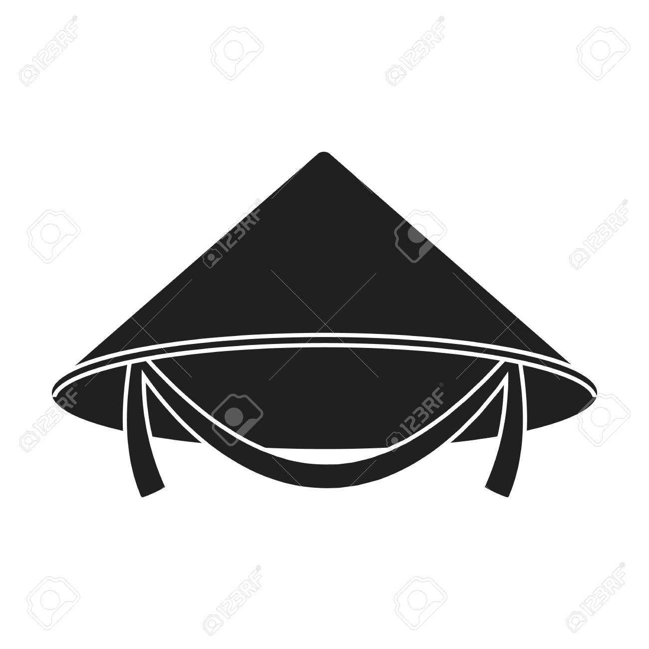 black conical hat