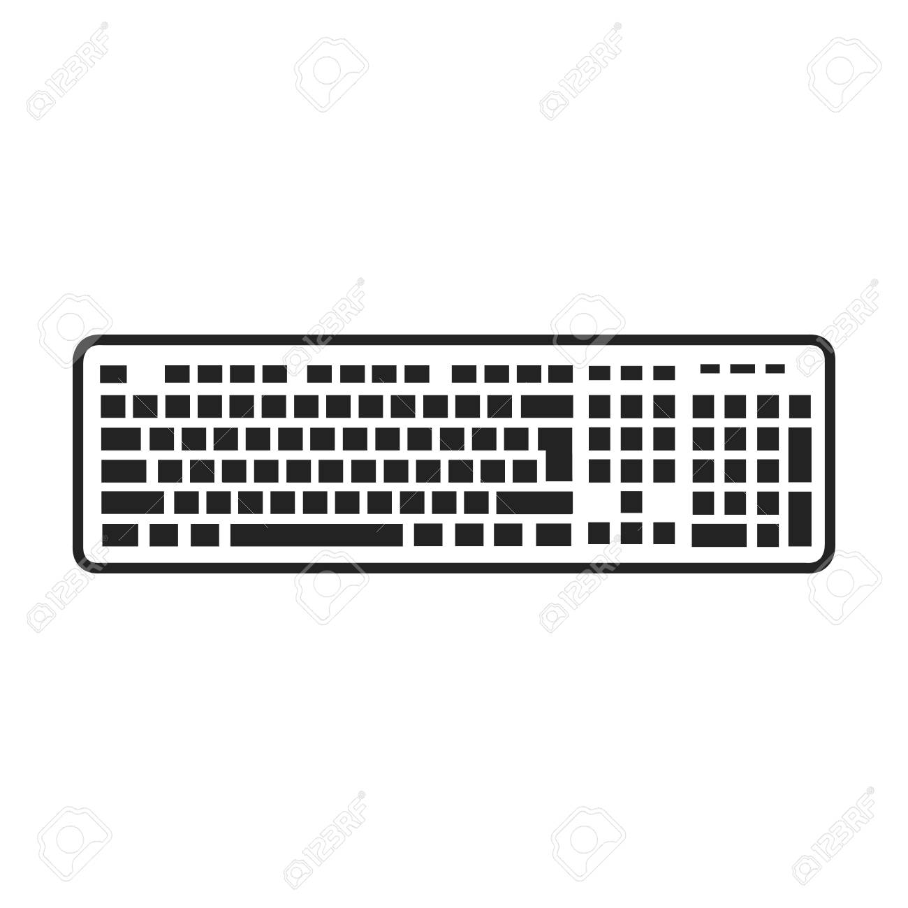 白い背景に分離された黒スタイルにあるキーボード アイコン パソコン シンボル ベクトル イラスト のイラスト素材 ベクタ Image 6945 白い背景に分離された黒スタイルにあるキーボード アイコン パソコン シンボル ベクトル イラスト のイラスト素材 ベクタ Image 6945