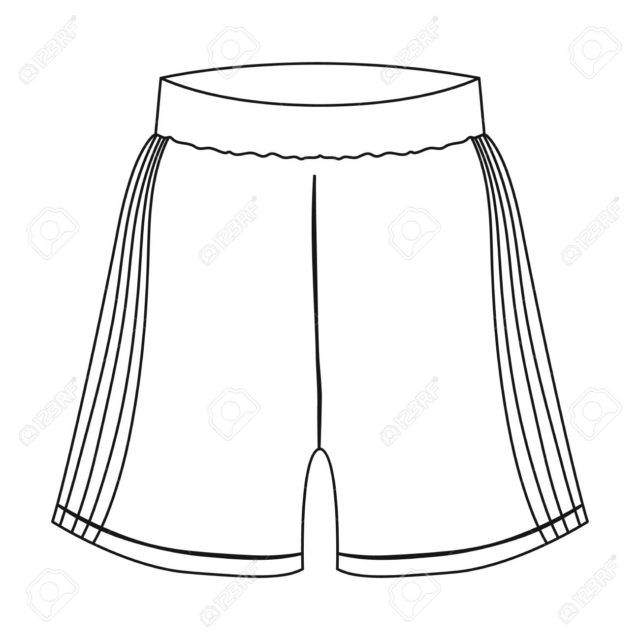shorts outline