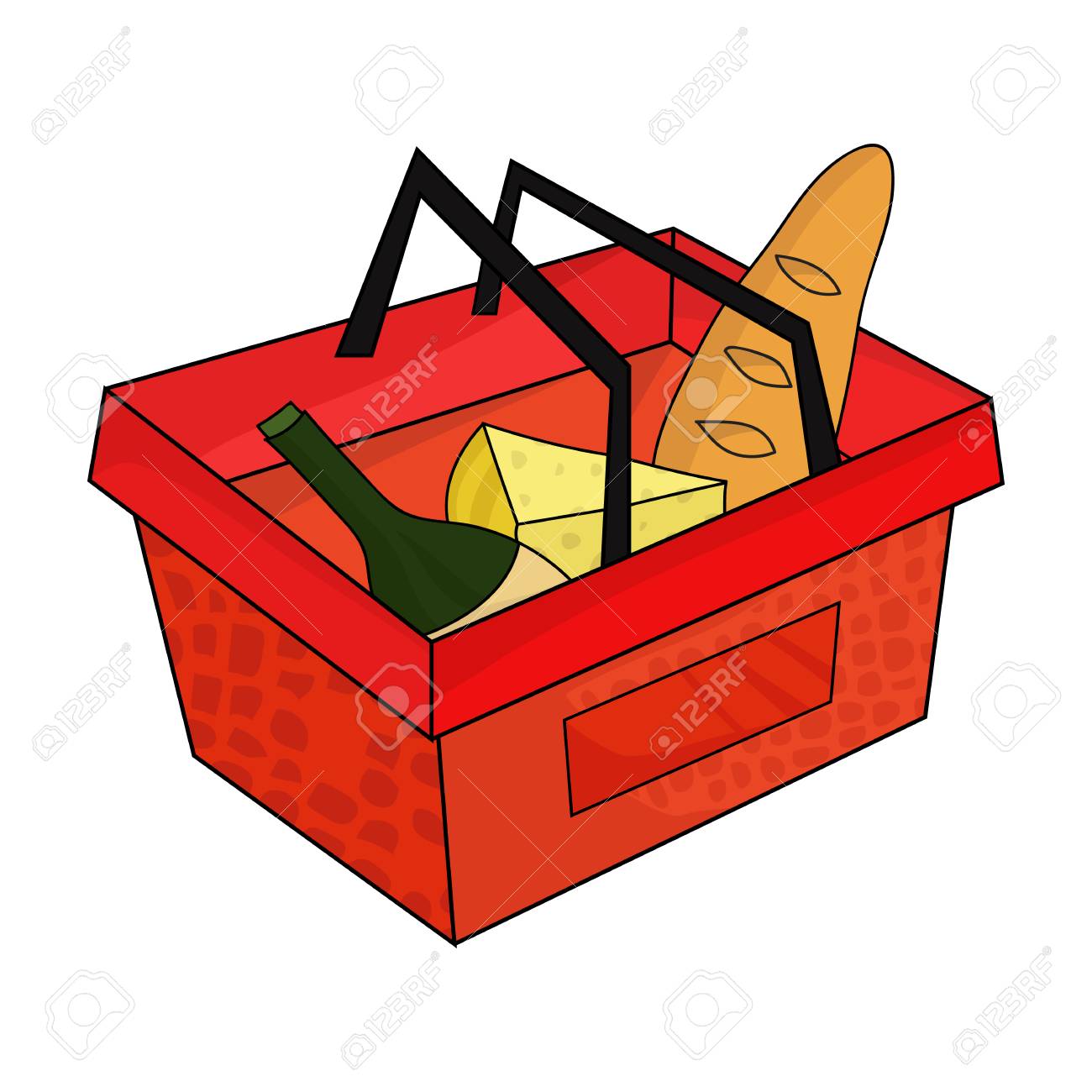 Warenkorb Voller Lebensmittel Symbol Im Cartoon Stil Auf Weissem Hintergrund Supermarkt Symbol Vektor Illustration Lizenzfrei Nutzbare Vektorgrafiken Clip Arts Illustrationen Image 68574300