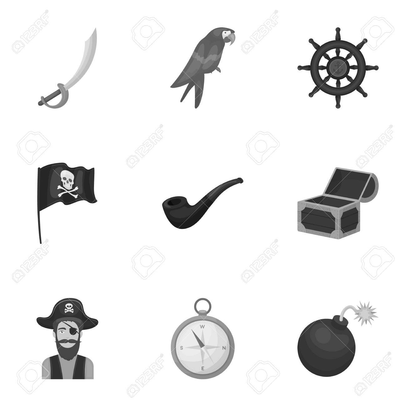 海賊は モノクロ スタイルでアイコンを設定します 海賊の大きなコレクション ベクトル シンボル ストック イラストのイラスト素材 ベクタ Image 海賊は モノクロ スタイルでアイコンを設定します 海賊の大きなコレクション ベクトル シンボル ストック イラストのイラスト素材 ベクタ Image