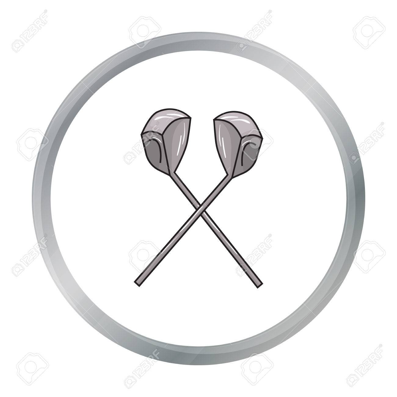 crossed golf clubs svg