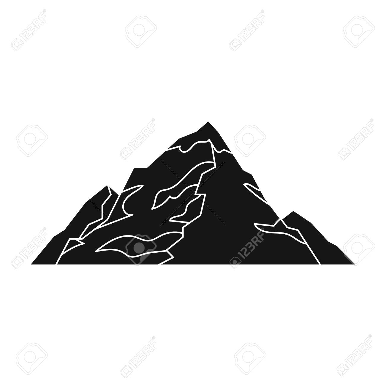 氷の山は雪で覆われています スキーのための山 別山はシングル ブラック スタイル ベクトル シンボル ストック イラストのアイコンです のイラスト素材 ベクタ Image 氷の山は雪で覆われています スキーのための山 別山はシングル ブラック スタイル ベクトル シンボル ストック イラストのアイコンです のイラスト素材 ベクタ Image
