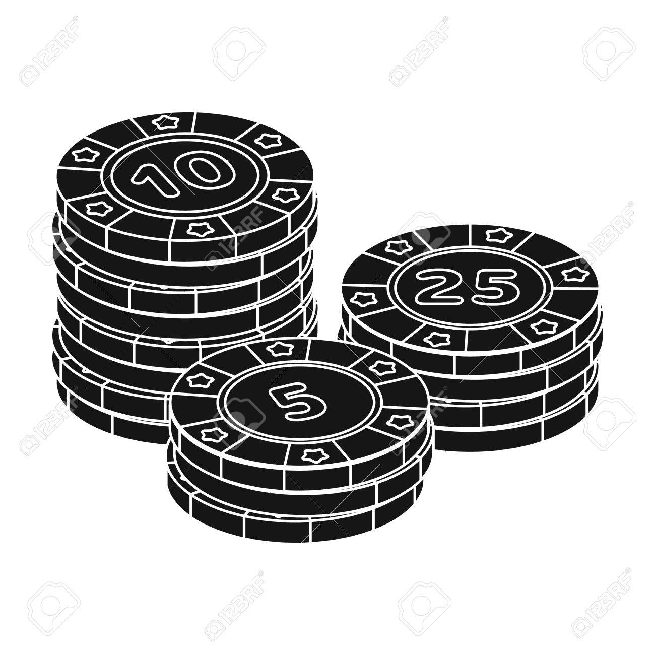 チップを再生します。カジノで決済コイン。どう単一アイコン スタイル ベクトル シンボル ストック イラスト。のイラスト素材・ベクター Image  73823186