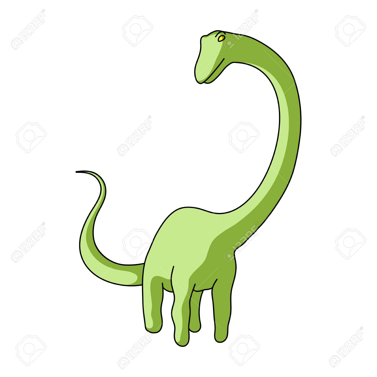 Cute Monster Kids Logo Monster A Green Dinosaur In An Amusement