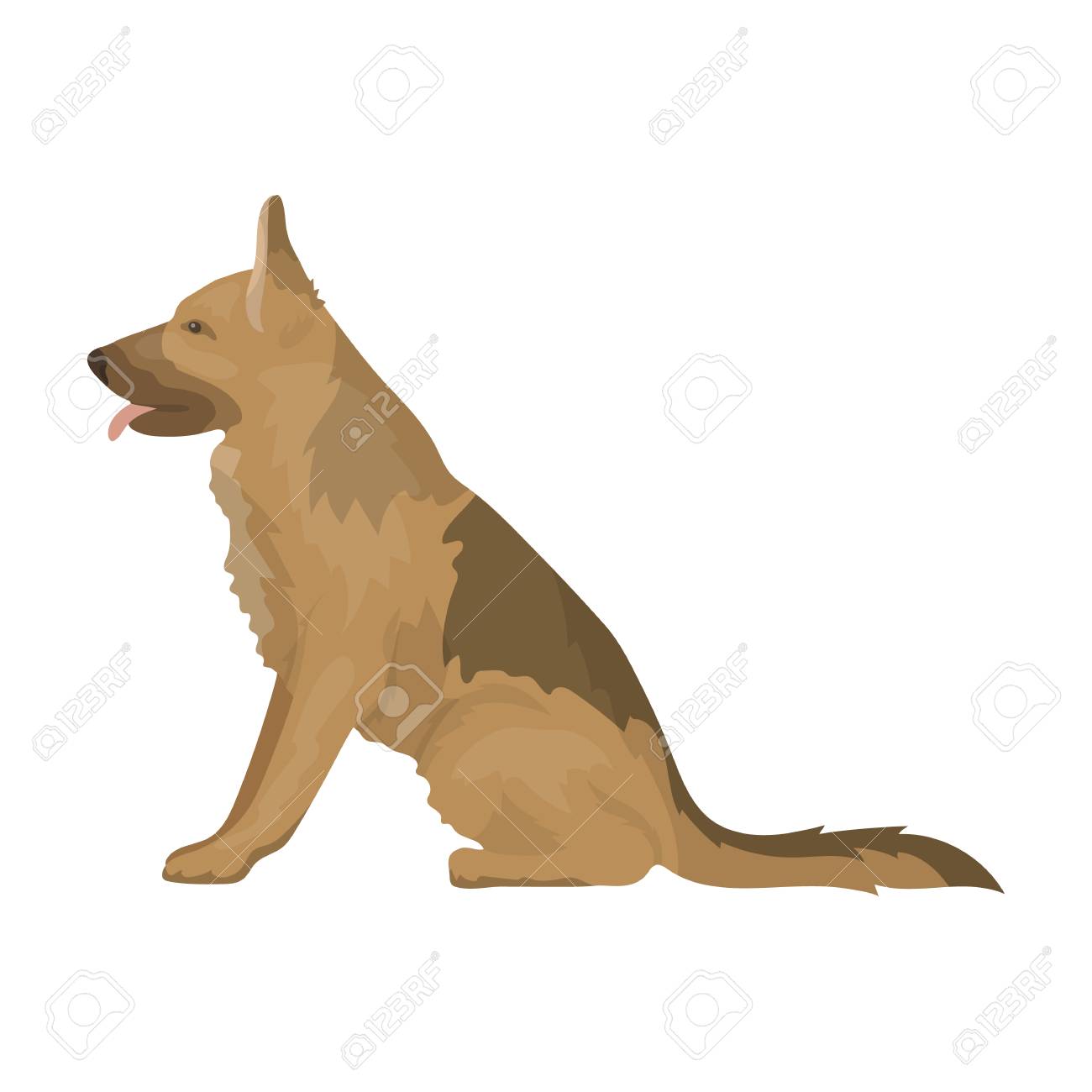 Police Dog For Detaining Criminals Trained Shepherd For Prisonprison