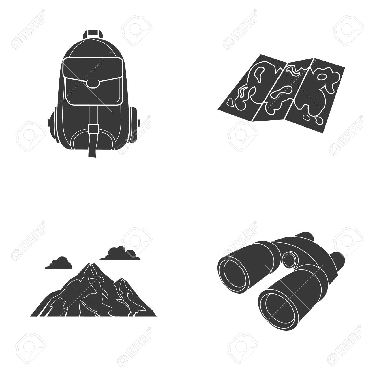 バックパック 山域 双眼鏡の地図 黒スタイル ベクトル シンボル ストック イラスト Web でキャンプ セットのコレクションのアイコン のイラスト素材 ベクタ Image バックパック 山域 双眼鏡の地図 黒スタイル ベクトル シンボル ストック イラスト Web でキャンプ セットのコレクションのアイコン のイラスト素材 ベクタ Image