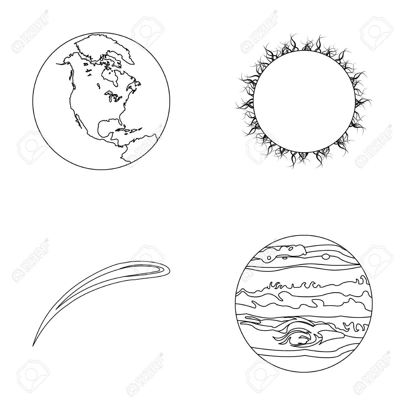 Earth Jupiter The Sun Of The Planet Of The Solar System Asteroid