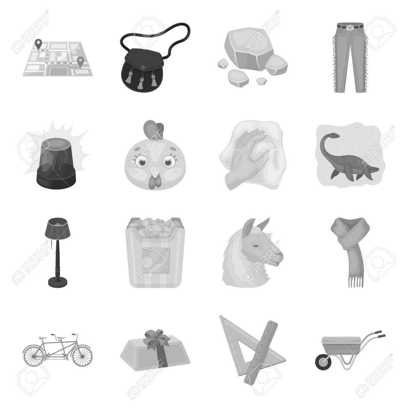 警察 ロデオとモノクロ スタイルの Web アイコンをパックしています 動物 教育 スポーツ アイコン セットのコレクションです のイラスト素材 ベクタ Image