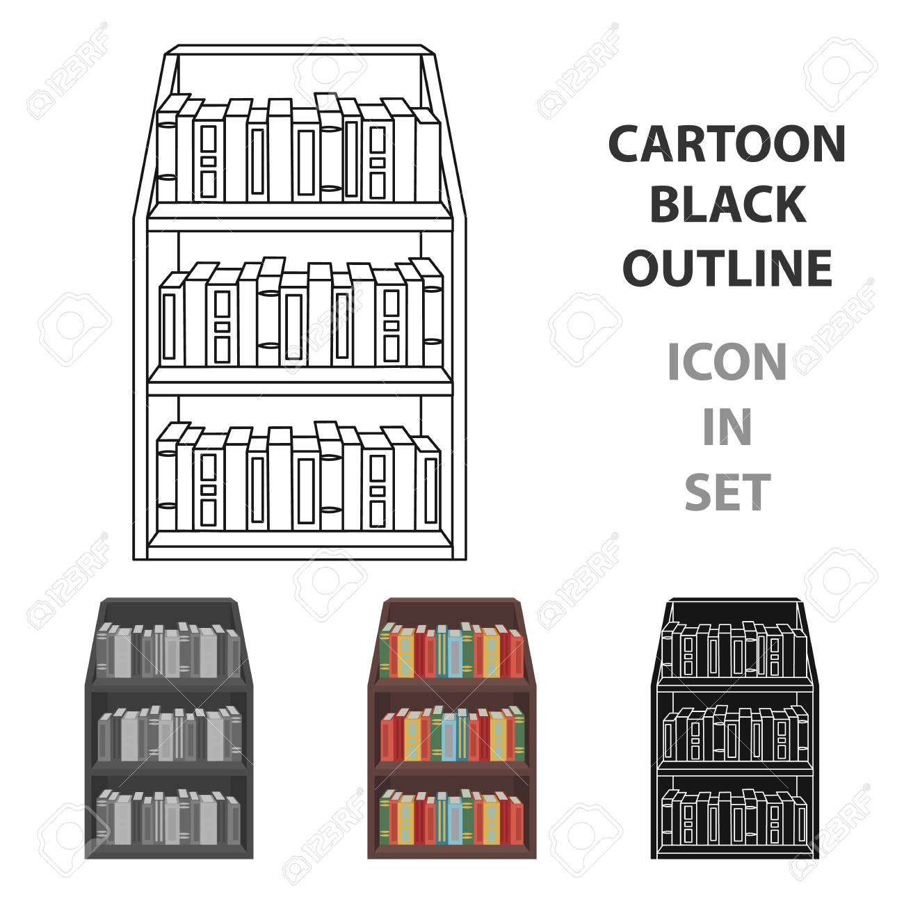 漫画デザインの白い背景で隔離の本棚アイコン 図書館や書店のシンボル株式ベクトル イラスト のイラスト素材 ベクタ Image 漫画デザインの白い背景で隔離の本棚アイコン 図書館や書店のシンボル株式ベクトル イラスト のイラスト素材 ベクタ Image