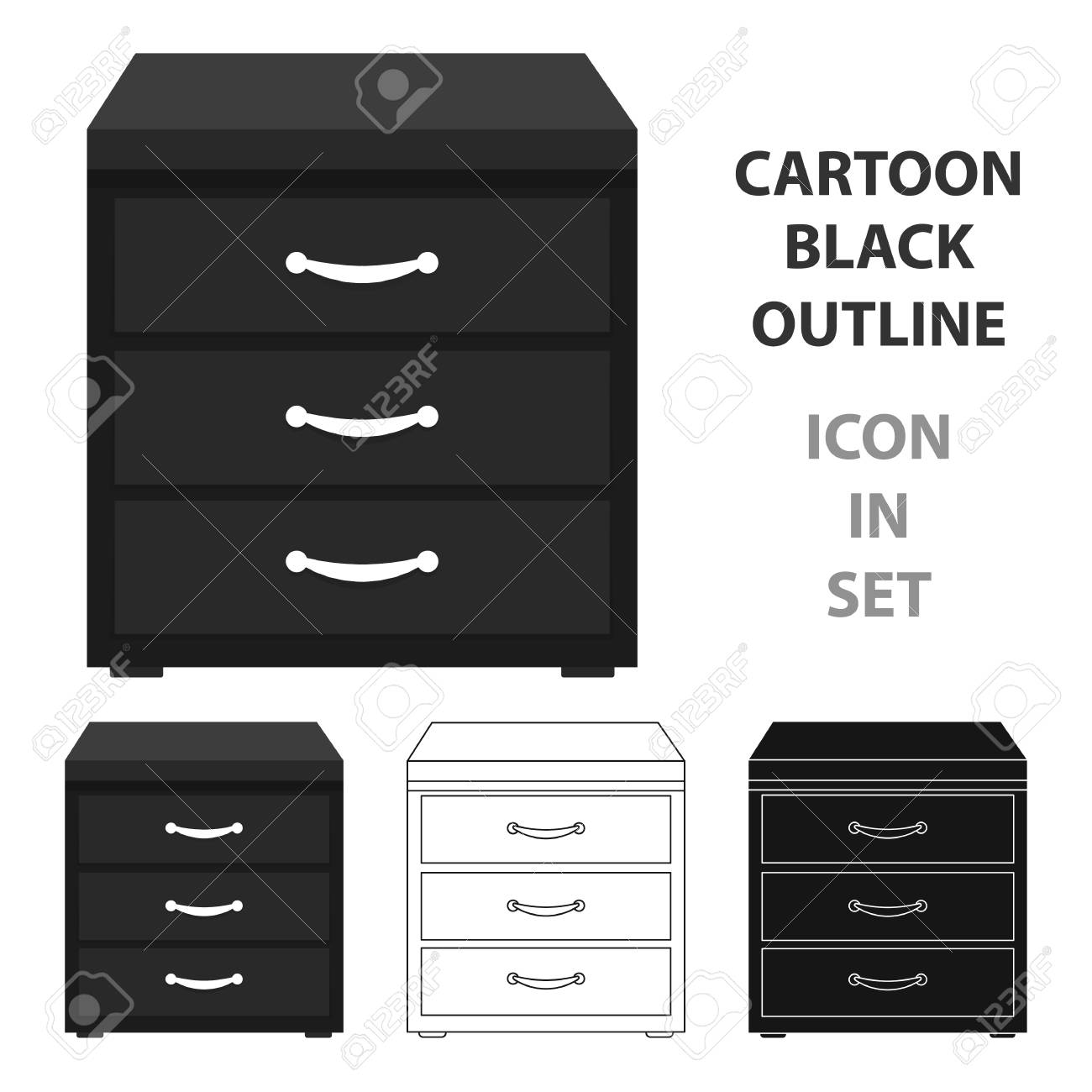 オフィスのファイリング キャビネット アイコン のイラスト素材 ベクタ Image