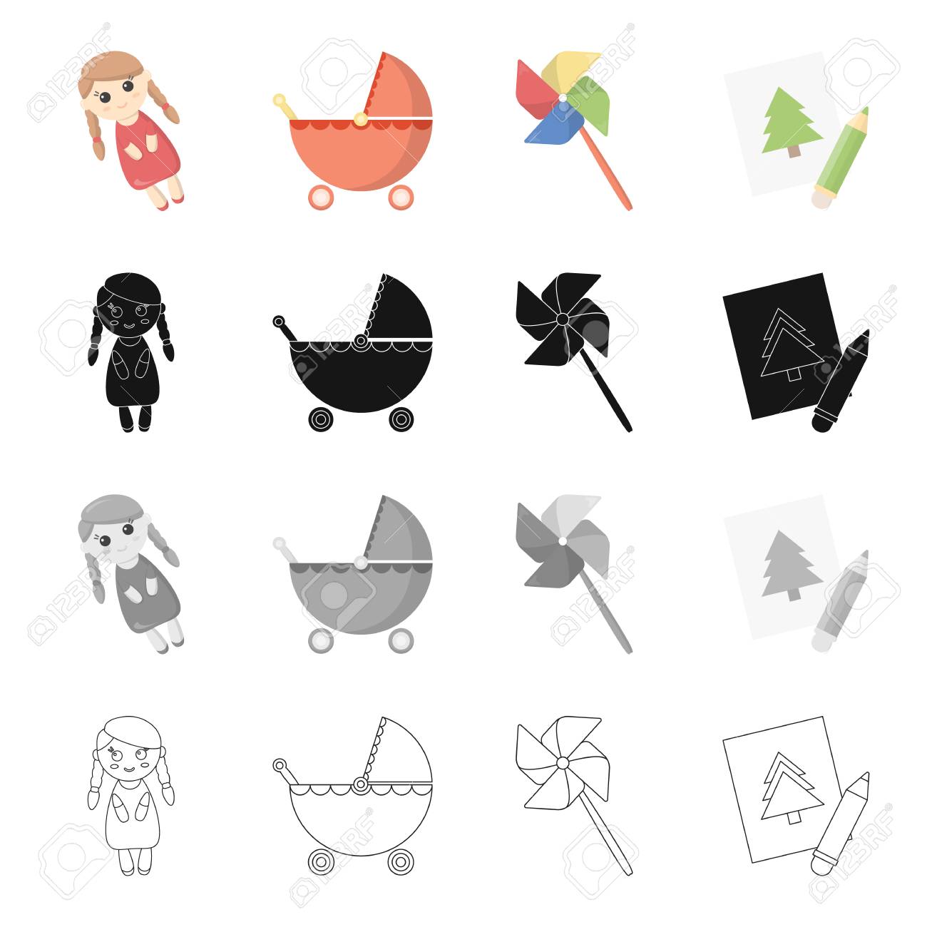 レクリエーション 介護 エンターテイメント 他の漫画のスタイルのアイコン 属性 アクセサリー 施設 設備 セットのコレクションのアイコン のイラスト素材 ベクタ Image 87534651