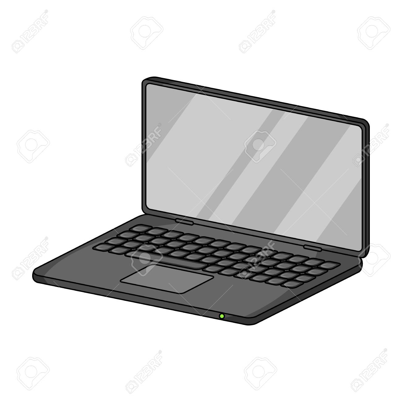Laptop, Single Icon In Cartoon Style.Laptop, Vector Symbol Stock  Illustration Web. Royalty Free SVG, Cliparts, Vectors, and Stock  Illustration. Image 90741040., image size:1300x1300