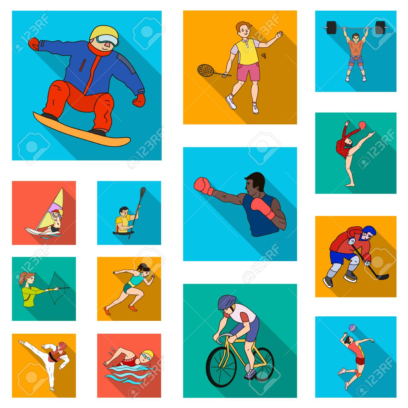 デザインのためのセットコレクションのスポーツフラットアイコンの異なる種類 アスリート 競技ベクトルシンボルストックウェブイラスト のイラスト素材 ベクタ Image デザインのためのセットコレクションのスポーツフラットアイコンの異なる種類 アスリート 競技ベクトルシンボルストックウェブイラスト のイラスト素材 ベクタ Image