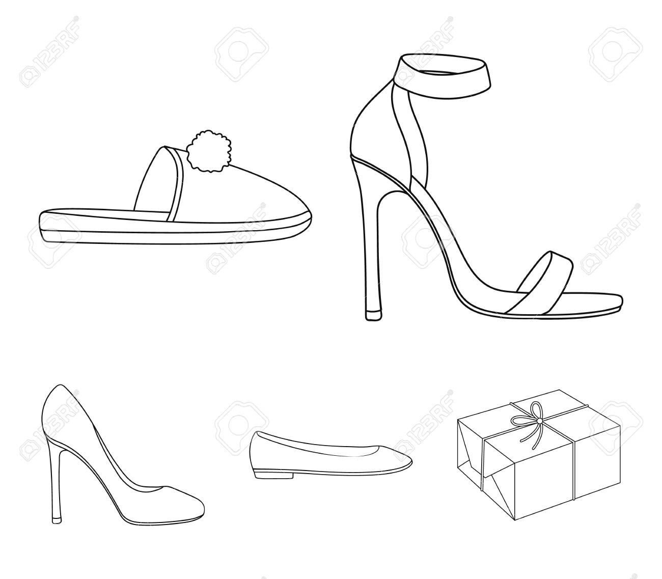 slipper high heels sandal