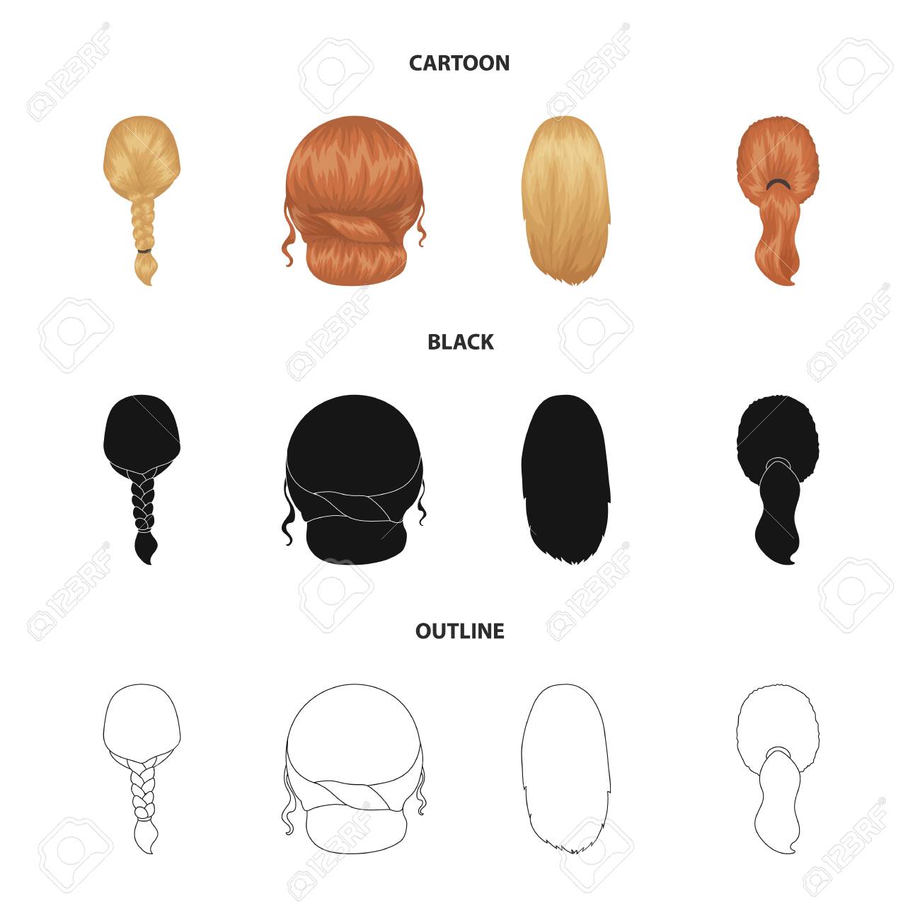 Light Braid Fish Tail And Other Types Of Hairstyles Back